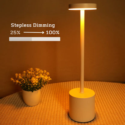 LED Rechargeable and Dimmable Table Top Lamp