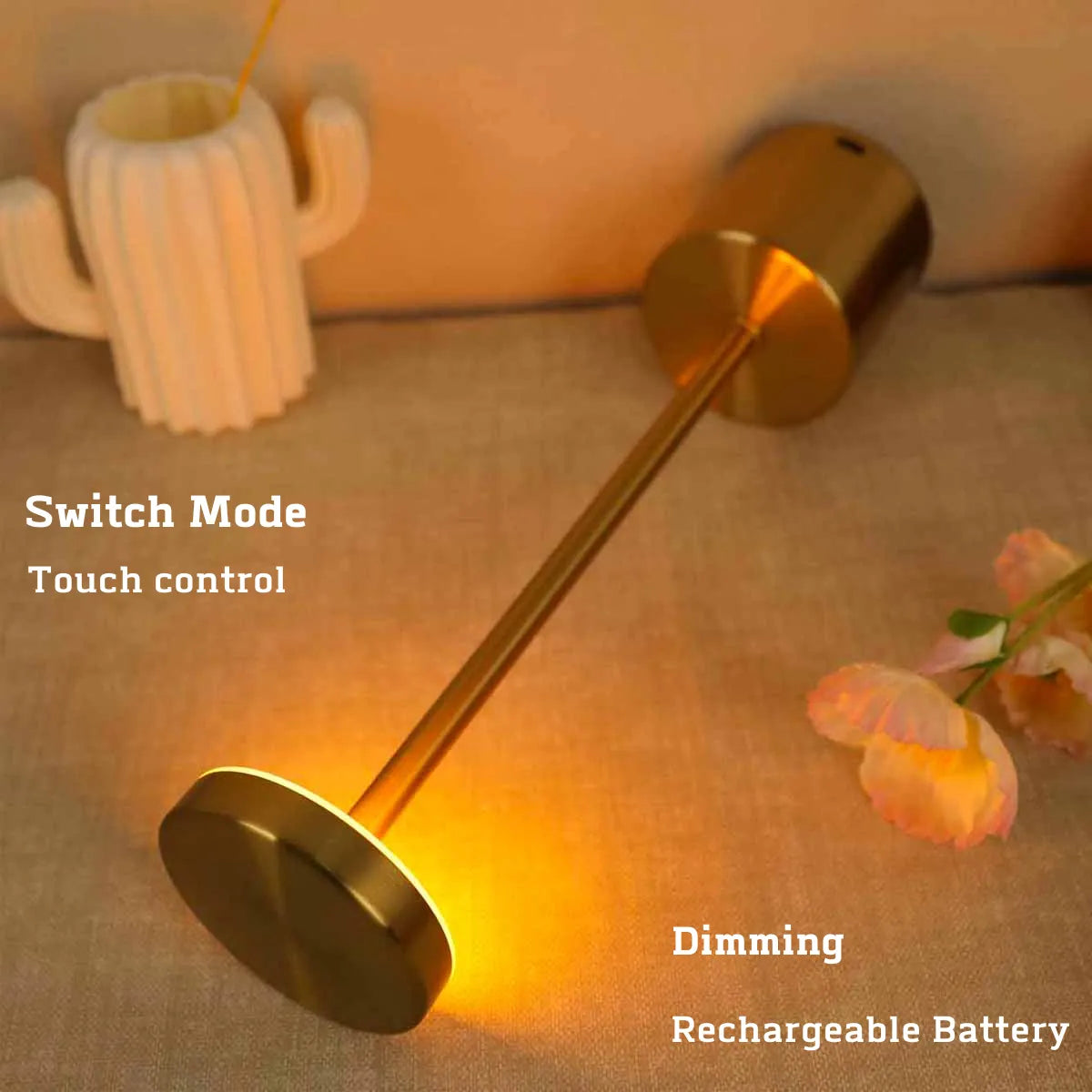 LED Rechargeable and Dimmable Table Top Lamp